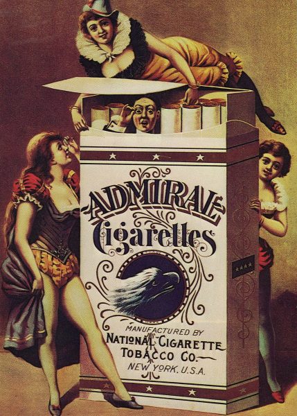 Admiral Cigarettes Vintage Advertising Poster