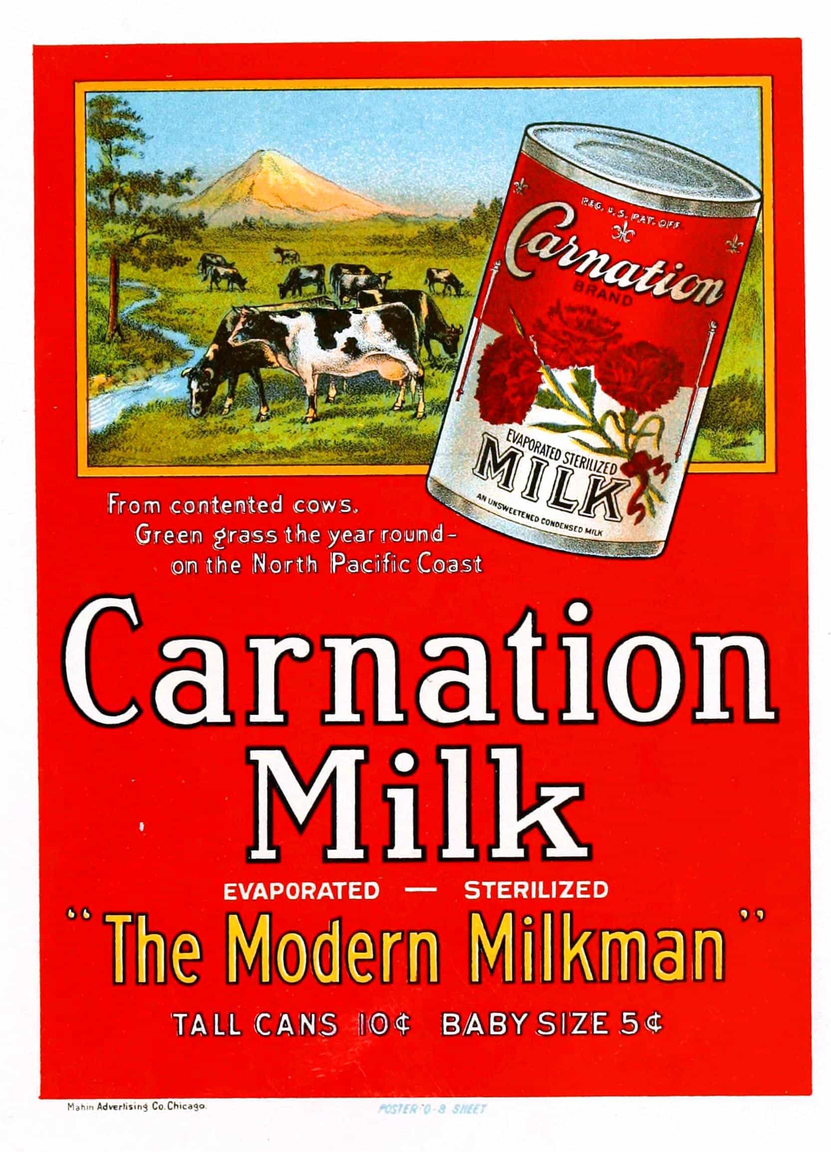 Carnation Milk - Vintage Food Advertising Poster Art | ADVERTISING