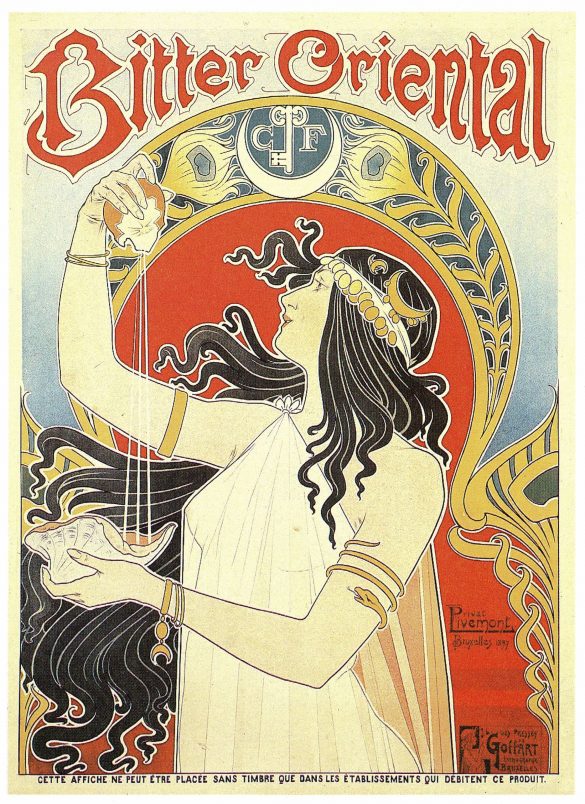 Henri Privat Livemont Posters Bitter Oriental 1897
