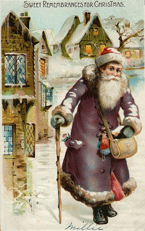 Old Fashioned Santa Claus Clipart