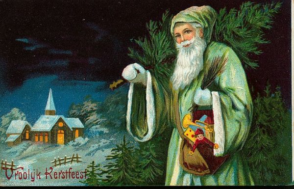 Why is Santa Green in Colour?