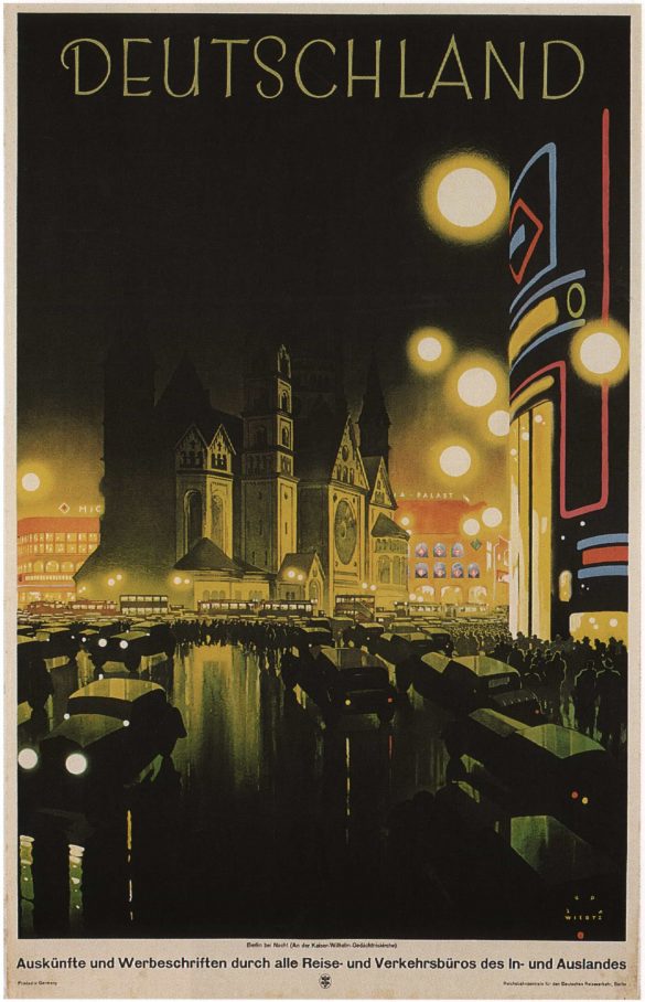Vintage Dutch Poster Deutschland 1936