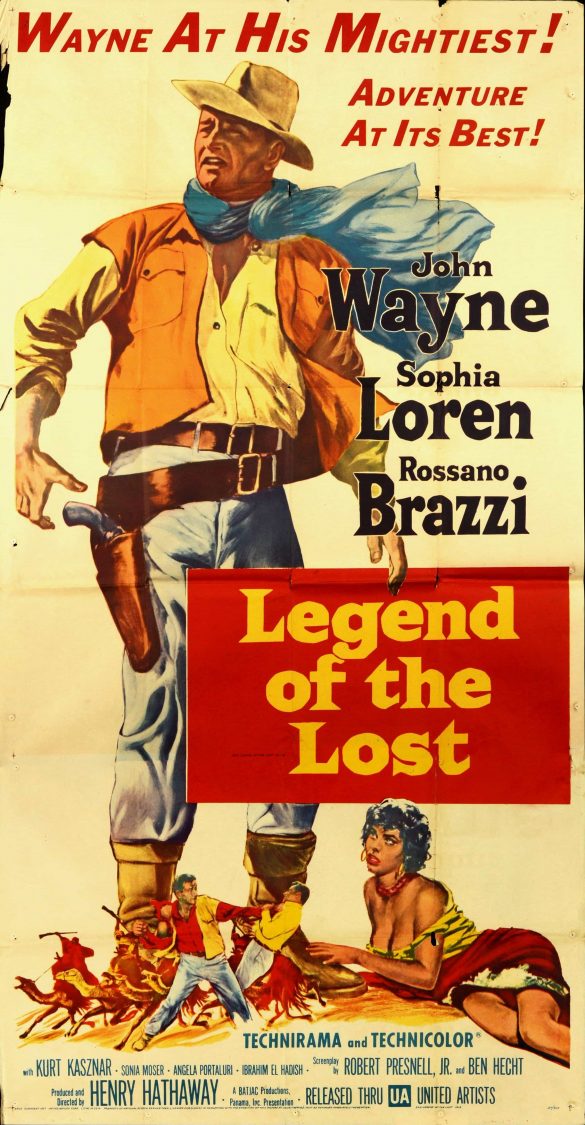 Vintage Movie Theater Posters Legend of the Lost, 1957