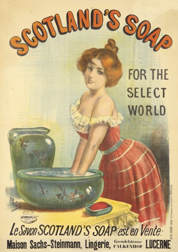 Vintage Soap Poster Scotland’s Soap by Jean de Paleologue, 1893