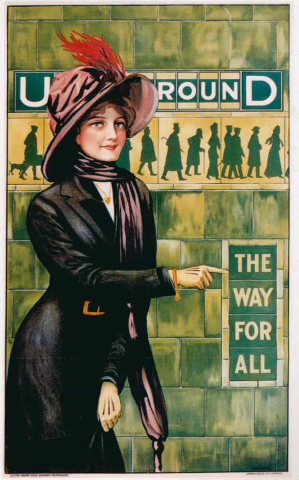 London Tube Posters The Way For All 1911
