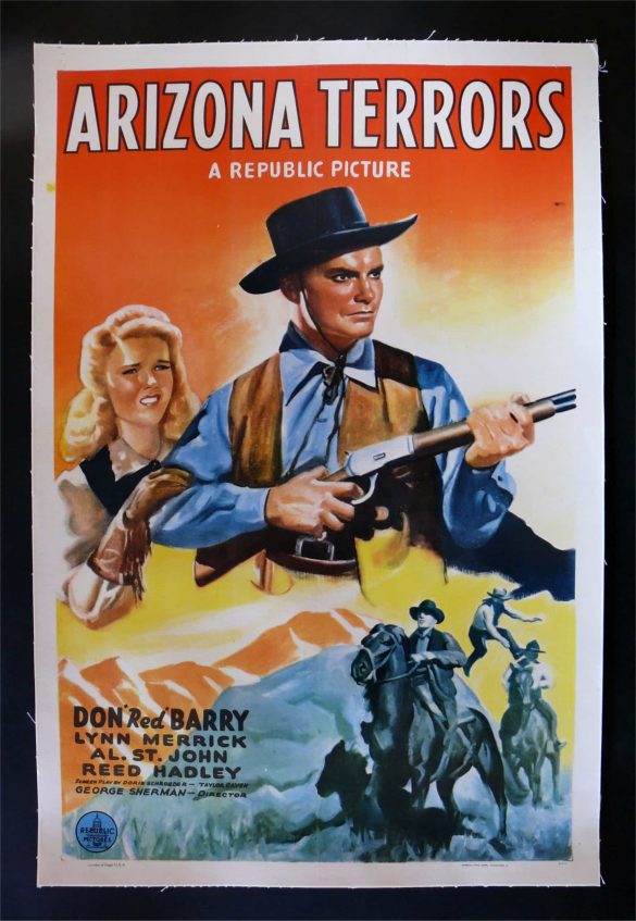 Arizona Terrors Vintage Western Poster, 1942