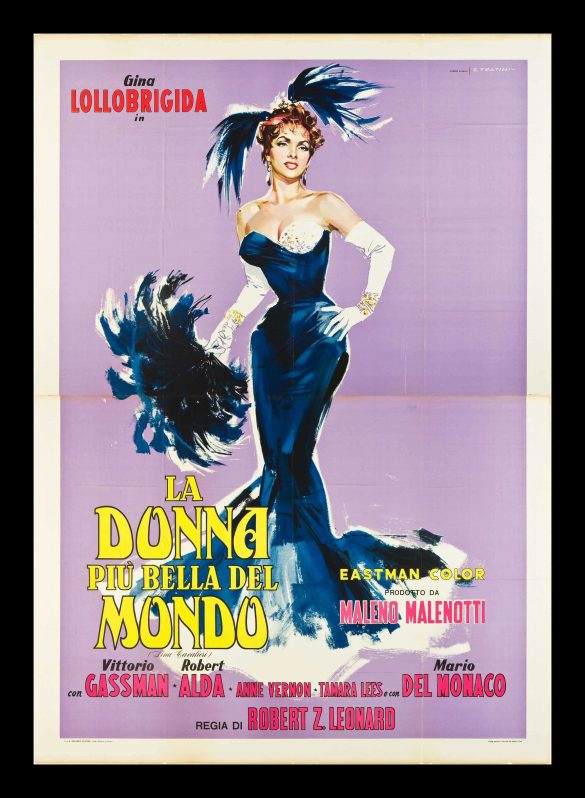Vintage Cinema Posters La Donna Piu Bella Del Mondo, 1955