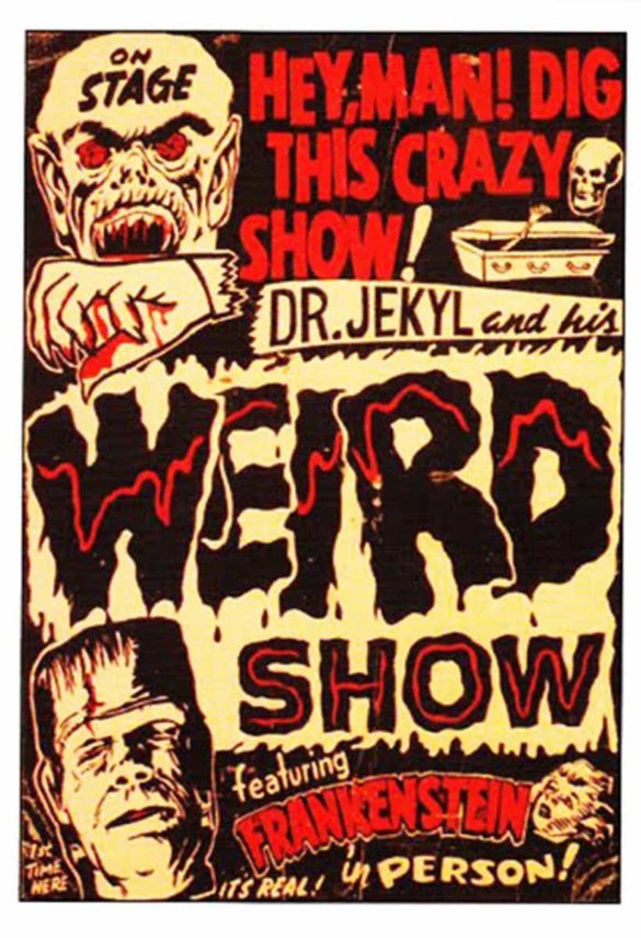 Dr. Jekyl and his Weird Show Old Horror Film Poster