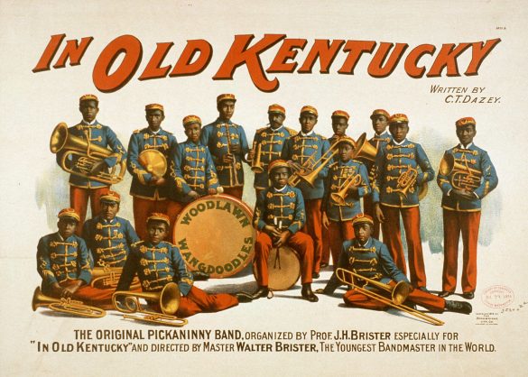 1894 Old Kentucky Pickaninny Vintage Music Band Poster