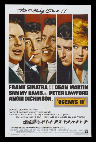 1960 Ocean’s 11 advertising movie poster