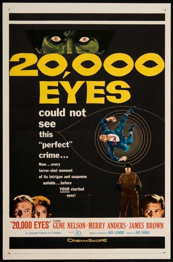 20000 Eyes Vintage Horror Movie Poster Jack Leewood