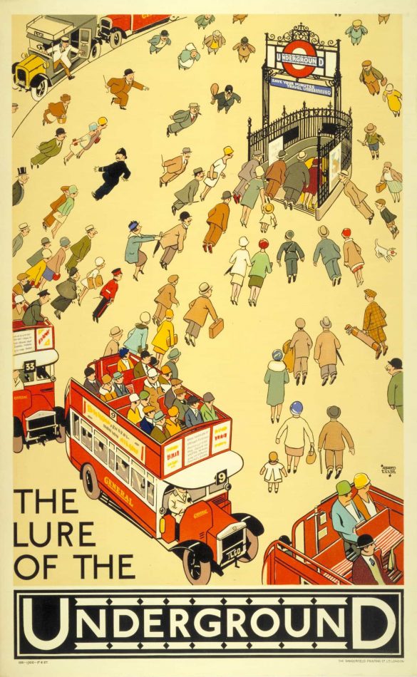 London Underground Poster, The Lure Of The Underground