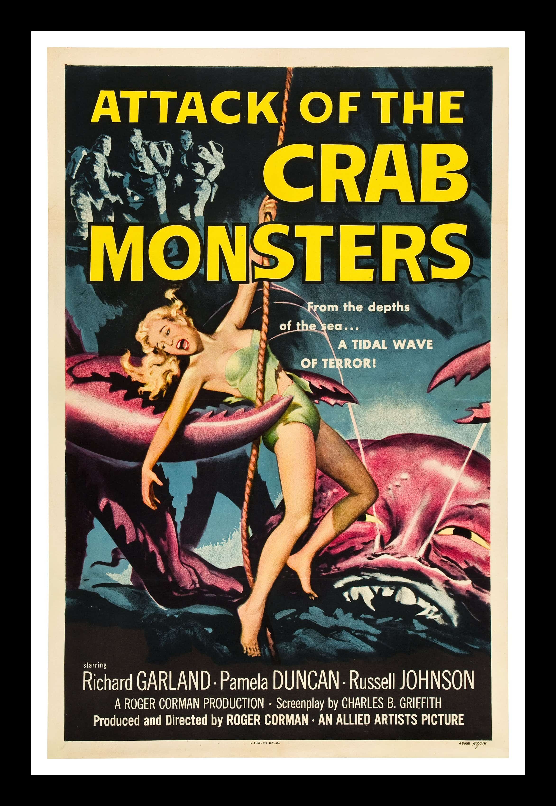 Classic Film Poster Attack Of The Crab Monsters By Roger Corman