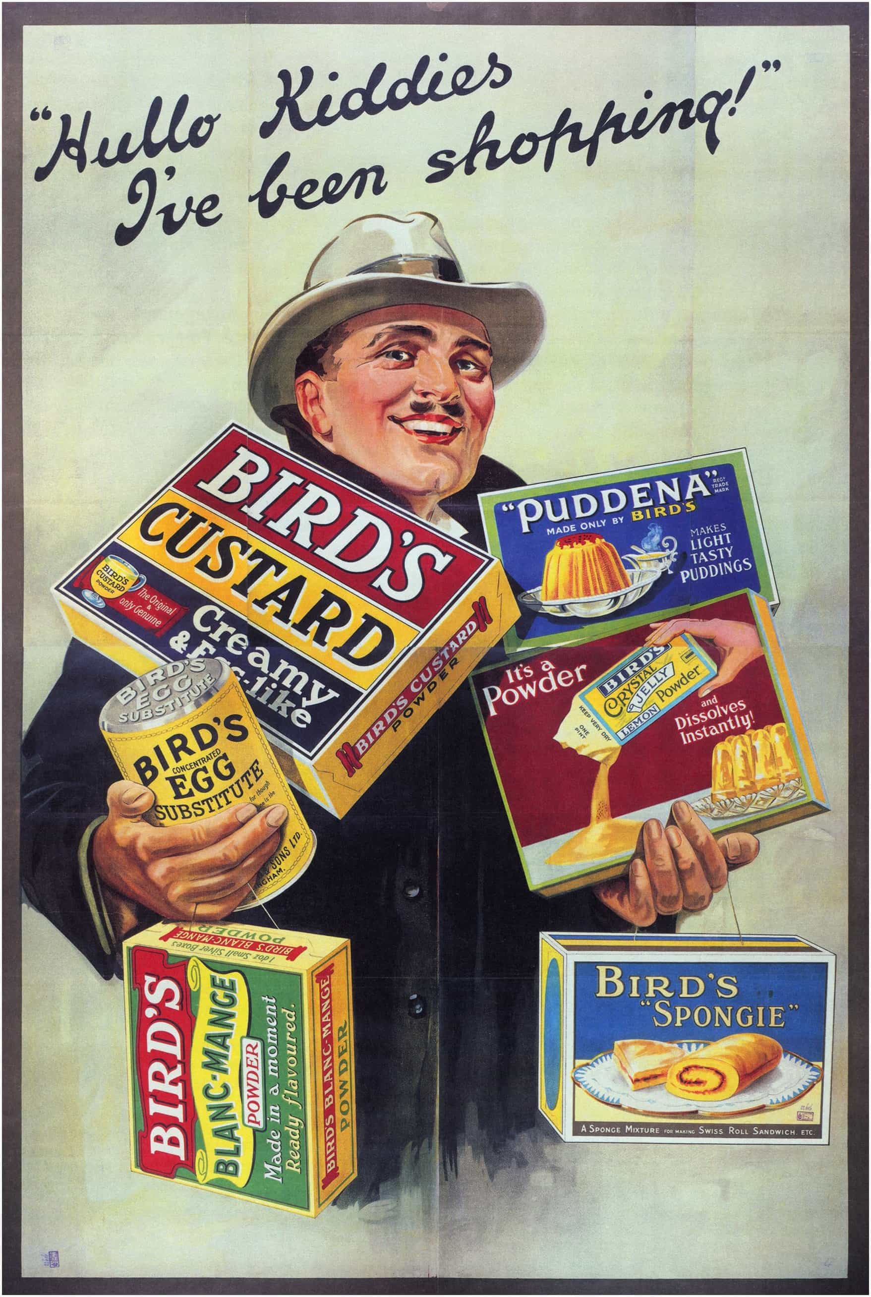 Vintage Food Posters Bird's Custard by John E. Mellor, 1920