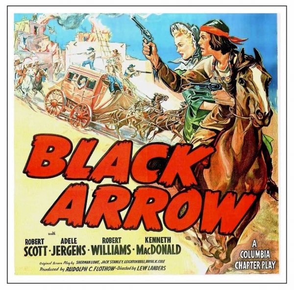 Lew Landers black arrow classic movie poster