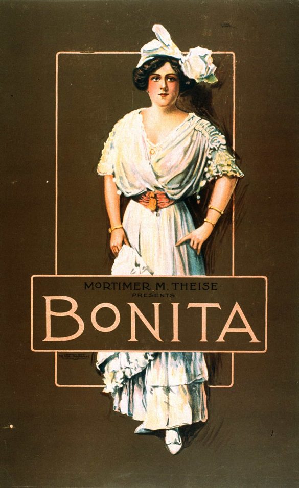 Bonita Theatre Play Vintage Poster Print 1910
