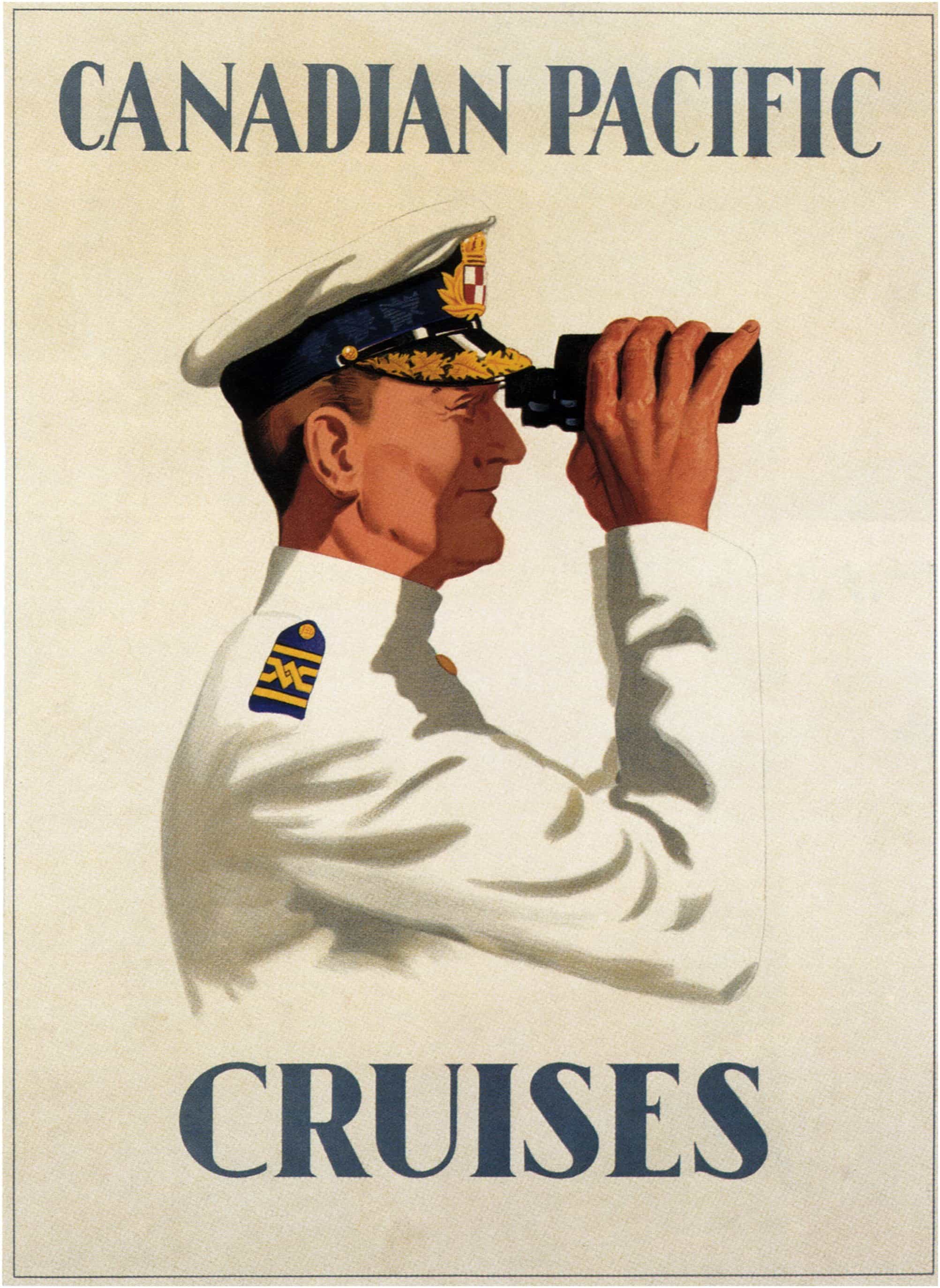 24x36 1930s Great Lakes Candian Pacific Cruise Vintage Travel Poster 