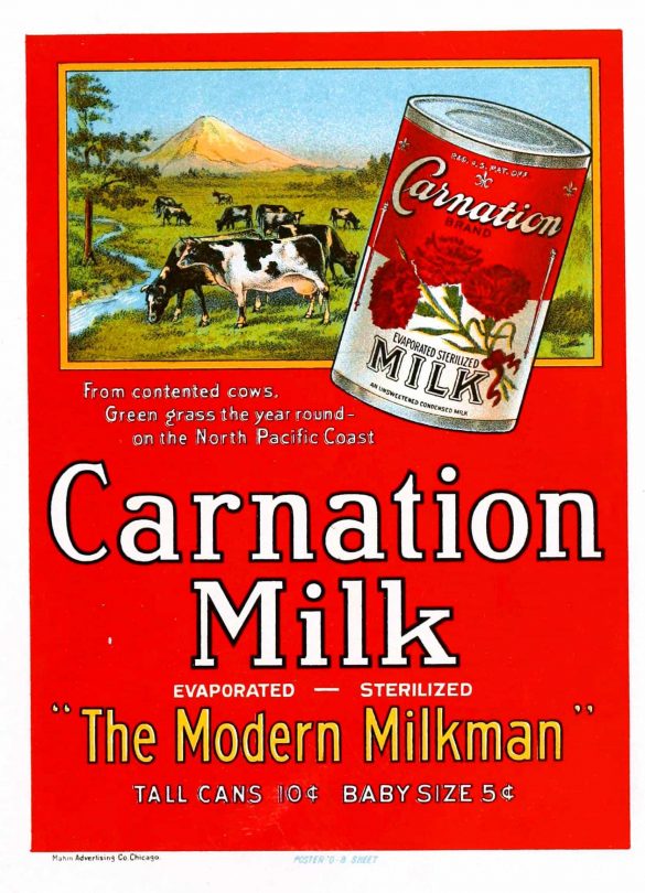 Carnation Milk Retro Food Poster Art