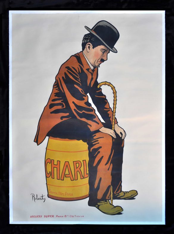 "Charlot" Charlie Chaplin Poster by Roberty, 1917