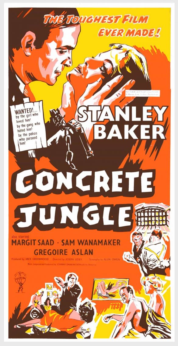 Old Movie Art Poster: Concrete Jungle by Joseph Losey