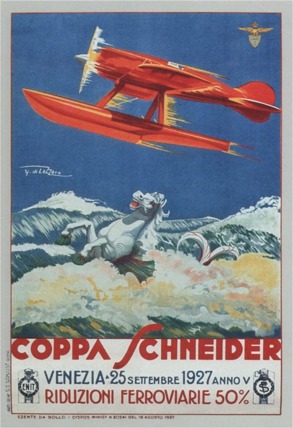 Coppa Schneider Vintage Aircraft Poster, 1927