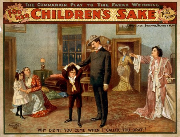 Vintage Theater Posters For Her Children's Sake by Theo Kremer, 1902