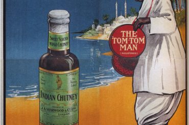 Old Advert Poster: Green Label Indian Mango Chutney circa 1925