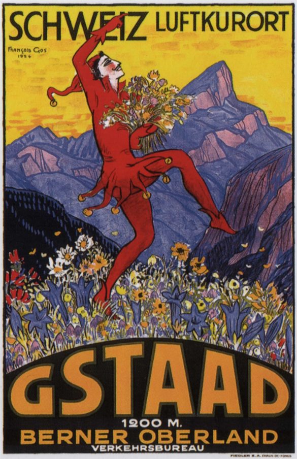 Gstaad Vintage Advertising Poster, 1924