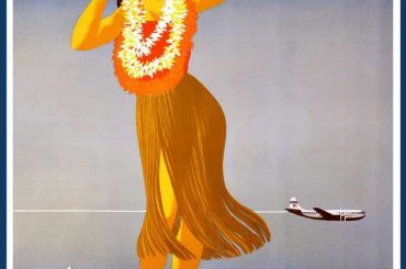 Vintage Hawaii Posters by Pan America World Airways 1948