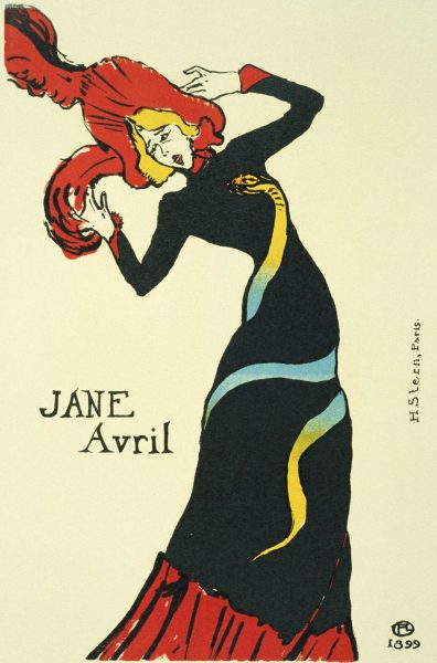 Jane Avril Queen of Montmartre and The Moulin Rouge Vintage Ad Poster