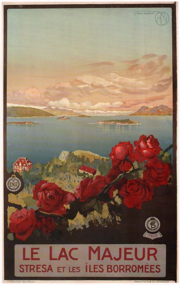 Lake Maggiore Italy travel Poster