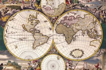 Early World Map 1690 Nova Totius Terrarum Orbis Tabula