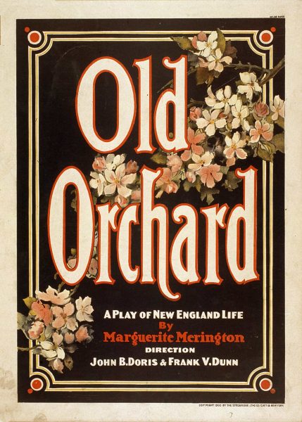 Old orchard a play of New England life by Marguerite Meringtonà Vintage Poster