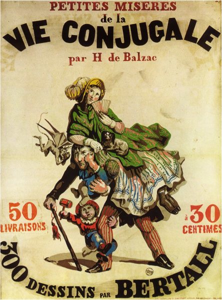 Petites Miseres de le Vie Cojugale-Hinire de Balzac-1845
