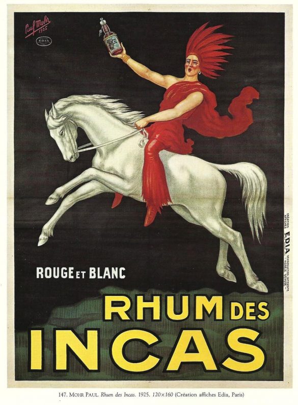 French Advertising Poster Rhum De Incas