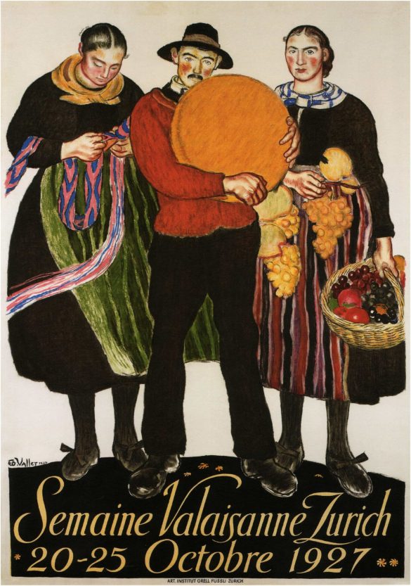 Semaine Valaisanne Zurich Poster, 1927