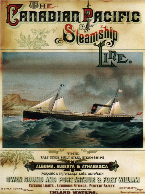 The Canadian Pacific Steamship Line Travel Poster