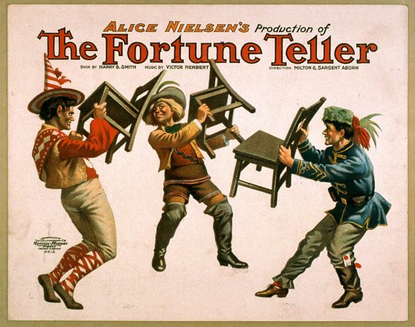 Vintage Poster Art of Alice Nielsen's The Fortune Teller, 1905