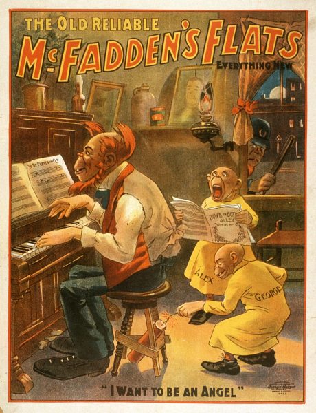 The Old Reliable McFadden's Flats Everything New Theatrical Play Poster 1902