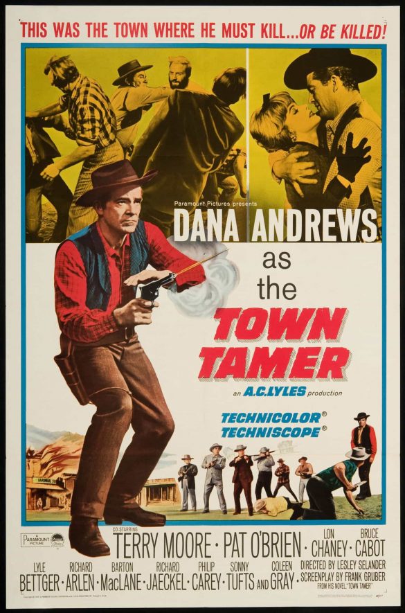 Town Tamer by Lesley Selander Old Western Movie Poster