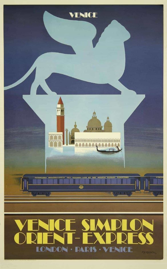 Vintage Rail Posters Venice Simplon Orient Express1883