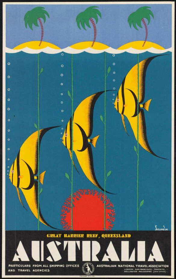 Australia Great Barrier Reef Poster, 1930
