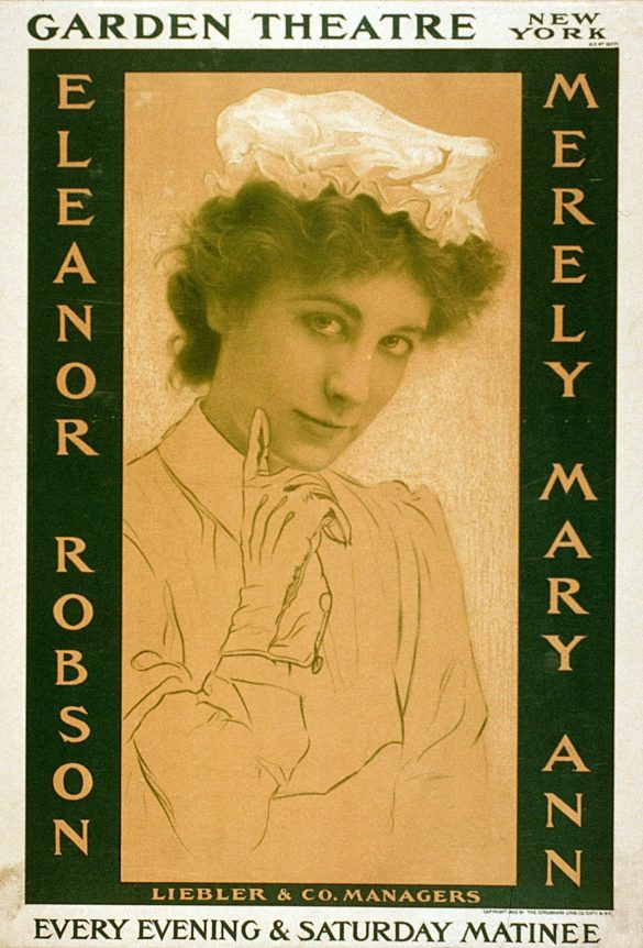 Merely Mary Ann Garden Theatre, Vintage Poster NYC 1916