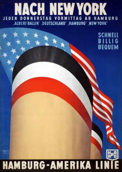 nach-new-york-hamburg-amerika-linie-vintage-travel-poster