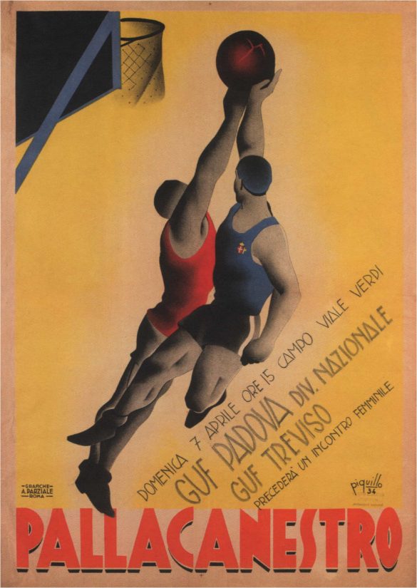 Pallacanestro Vintage Italian Poster, 1934