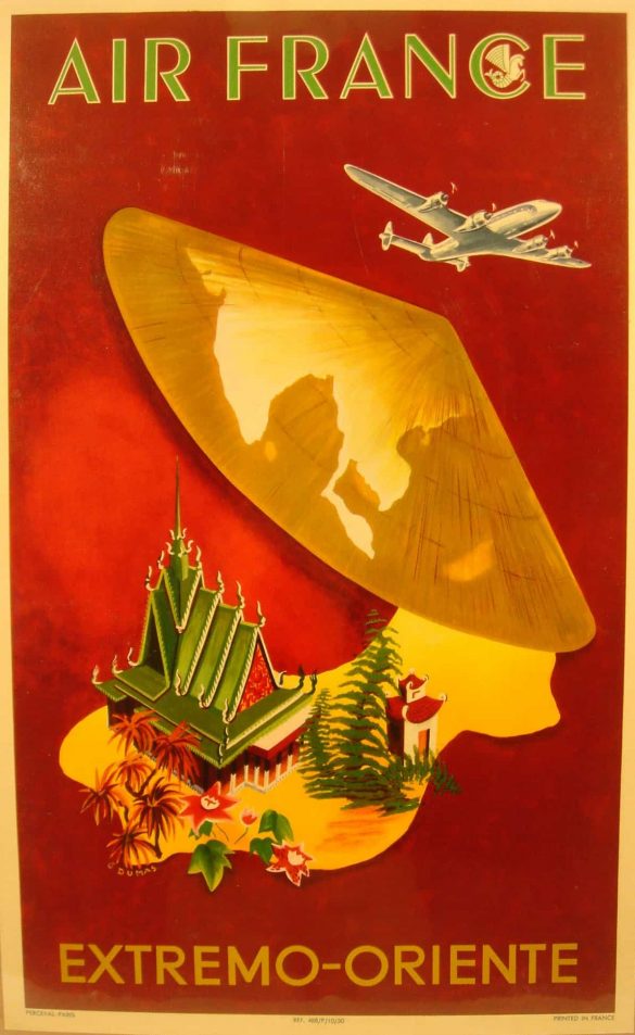 Air France Poster Extremo Oriente