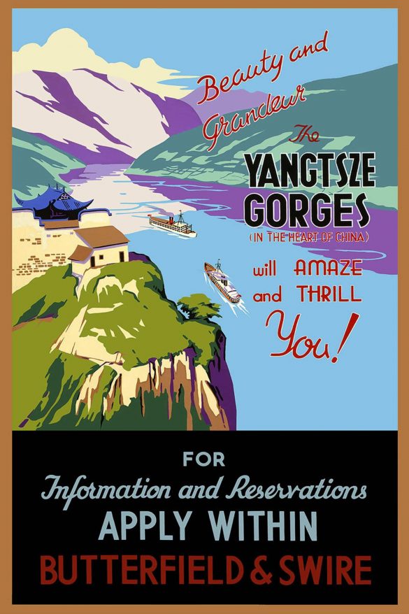 High Res Poster Beauty and Grandeur The Yangtsze Gorges