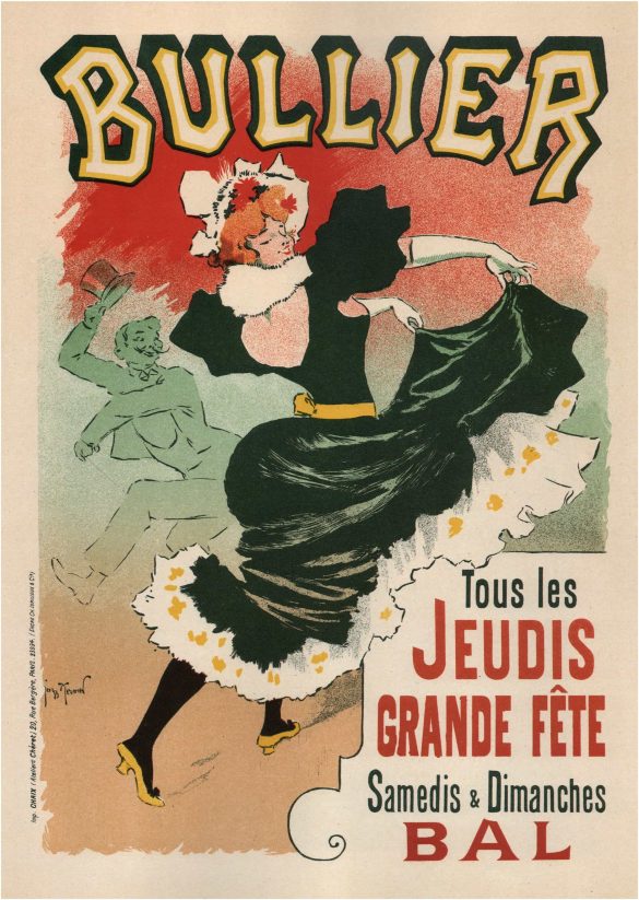 Musical Theatre Posters, Bullier dated 1899
