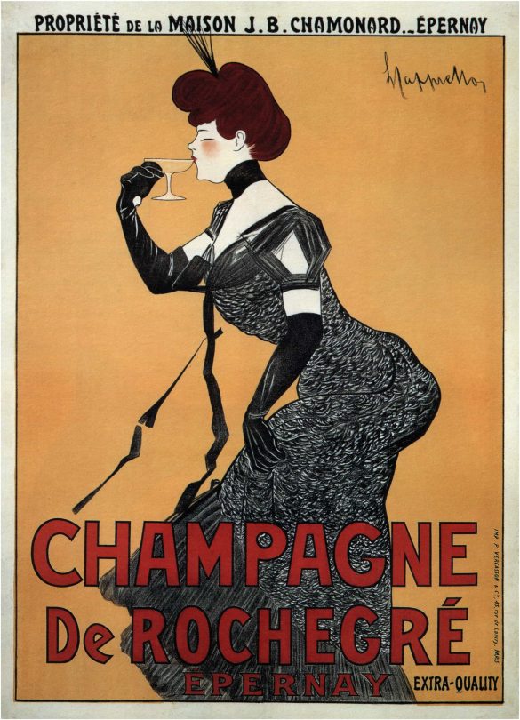 Champagne De Rochegre, Leonetto Cappiello Posters 1910