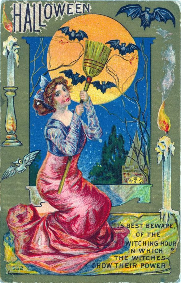 Vintage Halloween Card, Its Best Beware!